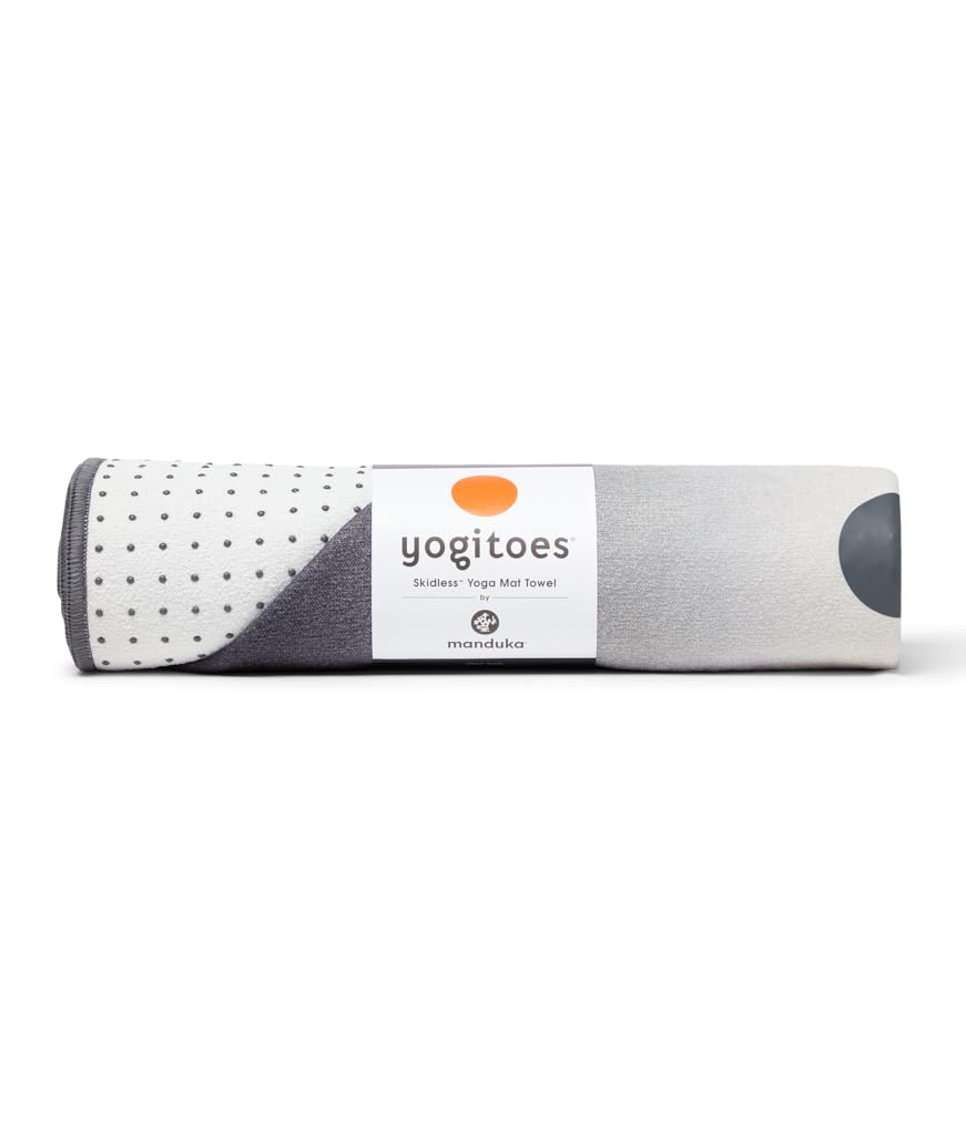 Manduka Yogitoes Hot Yoga Mat Towel - 71" | Moisture Activated Grip | Patented Silicone Nubs | Highly Absorbent, Durable &amp; Easy Care | Made from Recycled Materials | 71 x 24 Inches | Diamond Array
