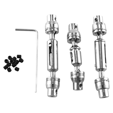 Ocnvlia 3 StüCke Metall Antriebswelle CVD für B16 B36 Q60 Q63 Q64 MN77 FY004 6WD 1/16 RC Auto Upgrade Teile,1 Cover