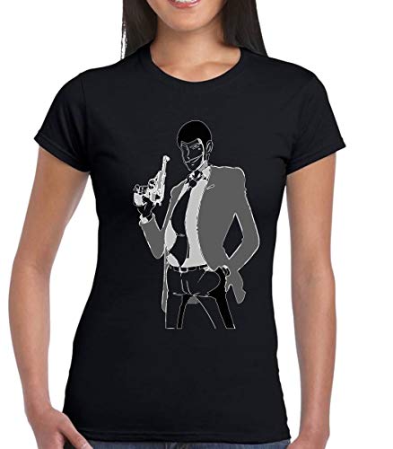DANZA in VETRINA NEROXST-Shirt Donna Bambina Lupin...