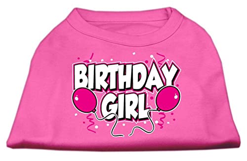 Mirage Pet Products 14-Inch Birthday Girl Screen Print Shirts, Large, Bright Pink #TOP15