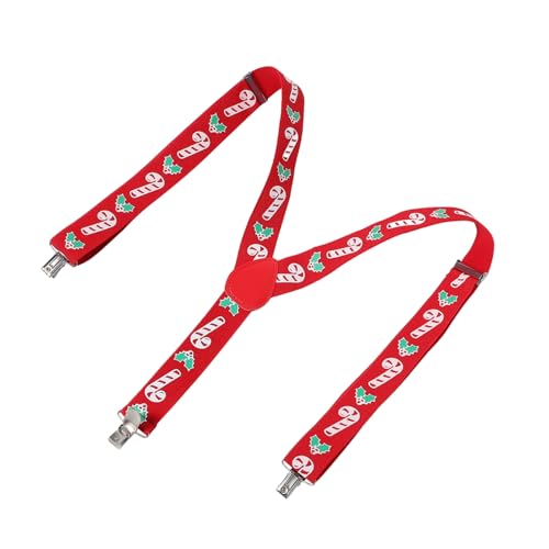 Didiseaon Men's Suspenders Christmas Themed Hidden Suspenders for Holiday Attire Comfortable Fit