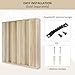 BXI Wood Sound Diffuser - 24 X 24 X 2.8 Inches Thick Acoustic Diffusion Panels Add Listening Room Musical Liveliness, Quadratic Residue Diffusor for Wall and Ceiling Acoustical Treatment (1D)