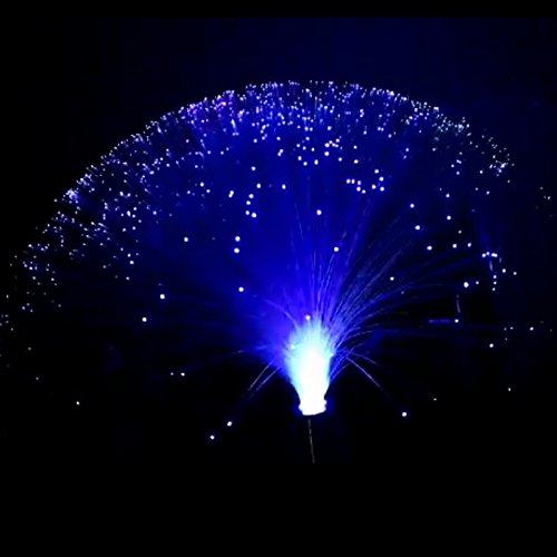 2Pcs Led Colourful Changing Fibre Fiber Optic Fountain Night Light Calming Lamp Christmas #TOP1