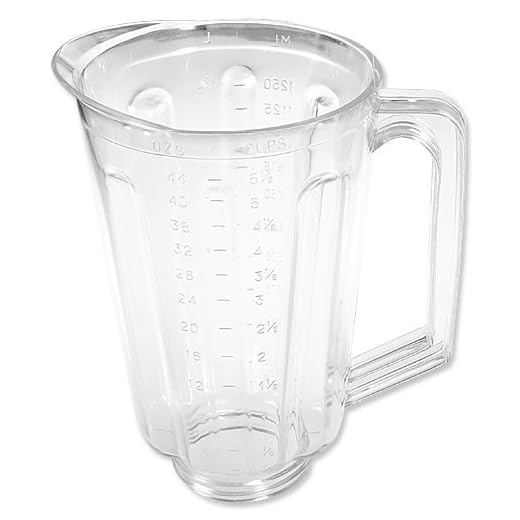 Plastic 44 oz jar fits most Hamilton Beach domestic models.