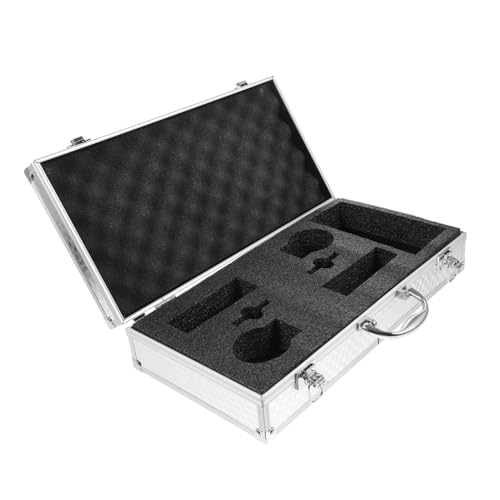 GALPADA Microphone Case Portable Storage Case with Slots for Handheld Microphones Lightweight Design with Shock Absorbing Padding for Travel and Transportation