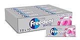 FREEDENT WHITE - Chewing-gum Bubble Menthe sans sucres - Grand format contenant 30 paquets...