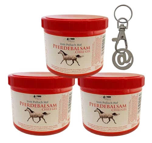 Iloda® Einkaufswagenchip + 3x 500ml Pferdebalsam Chili Gel vom Pullach Hof, Pferdesalbe Pferdegel, Wärmegel, Wärmesalbe, Pferdesalbe mit wärmenden Gefühl