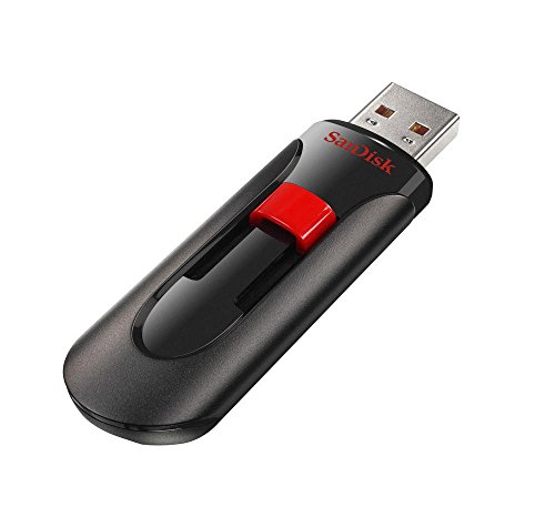 SanDisk 8GB Cruzer Glide USB 2.0 Flash Drive - SDCZ60-008G-B35, black and red