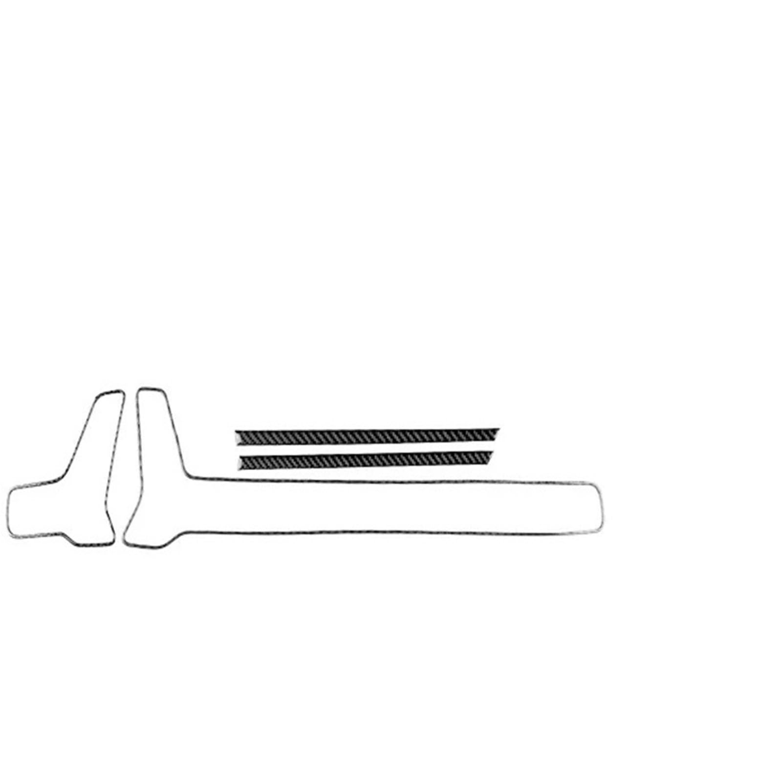 Car Interior Sticker for Kia for Sportage for NQ5 2022-2025 LHD RHD Car Air Outlet Frame Under Instrument Panel Sticker(for LHD Black)
