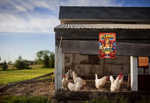 Claws Before Bros Vintage Tin Sign Funny Lobster Wall Decor Retro Metal Plaque Pin Up Style Bar Kitchen Man Cave Coastal Beach Artwork 8x12 Inch Pre Drilled Holes - Image 2