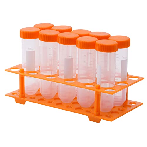 Test Tube Rack - 5 Pack, 28 Well, Laboratory Centrifuge Tube Holder, Detachable Plastic Stand, Test Tube Holder for Centrifuge Tubes 10ml/15ml/ 50ml