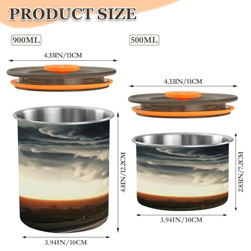 Envase Hermético de Acero Inoxidable para Café 900 ml miniatura 2