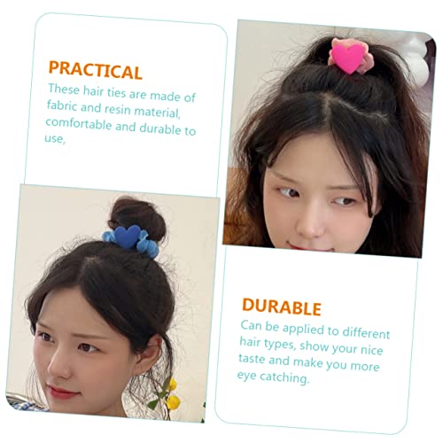 Élastiques à cheveux cœur sans douleur pour chignon et tresse - 6