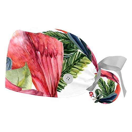 Casquettes de travail respirantes JDEZ anti transpirantes à motif végétal