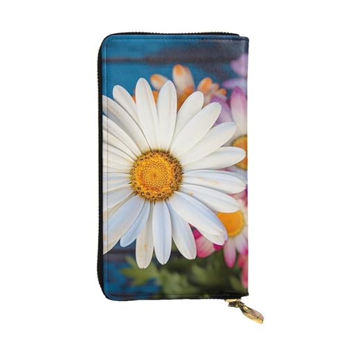 Portefeuille long femme en cuir avec porte-cartes et pochette téléphone Barberton Daisy