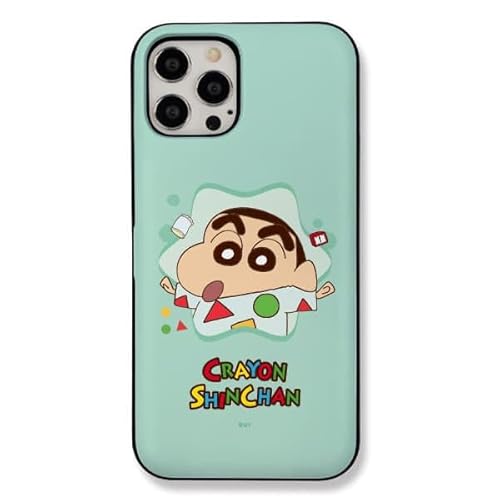 iPhone14 Plus p N񂿂 }Olbg J[h [ P[X y{甭z CrayonShinchan Big Frame S1 Magnetic Card Case ACtH 14 vX Ή TPU + PC L