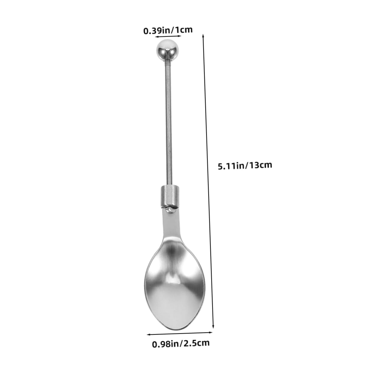 KICHOUSE Beaded Dessert Spoon 2 Pack Tea Spoons Handle Portable for Diy Projects Household