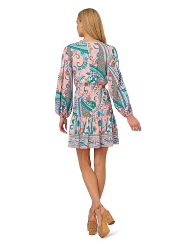 Image of Adrianna Papell Printed Short Dress