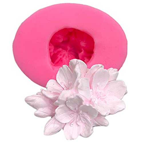 Plum Bossom Flower Silicone Soap Mold Candle Mold Fondant Chocolate Candy Cake Decorating Mould Resin Clay Baking Pastry Tools #TOP2