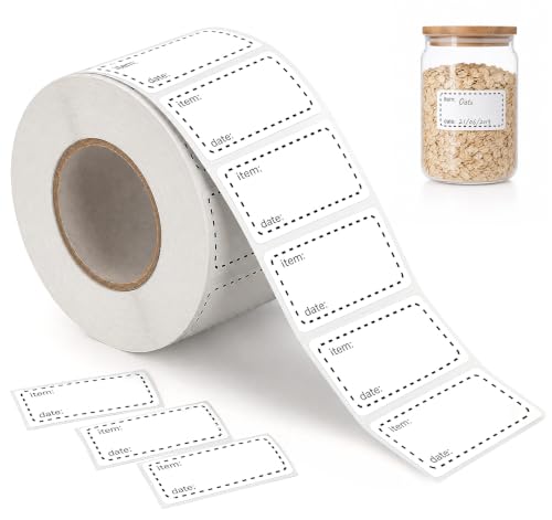 1000 Freezer Labels Easy Peel Off 50x25mm Food Labels Stickers Use By Date