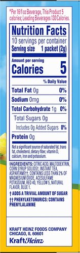 Crystal Light Lemon Iced Tea Drink Mix (10 On-the-Go Packets)