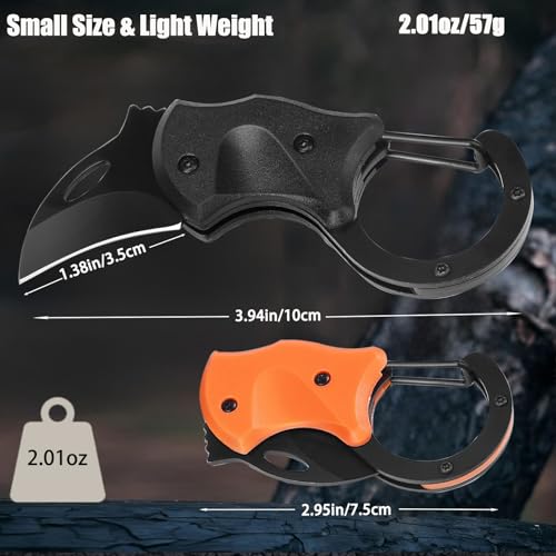 2 Pack Small Pocket Knife for Men,Gifts for father EDC Gadgets with 1.34inch Blade for Everyday Carry, Gifts for Men Dad Husband, Christmas Stocking Stuffers Gifts for Him and Her - Image 4