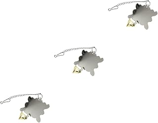 Balacoo 3 Pçs Pequenos Brinquedos De Pássaros Brinquedos De Papagaio Brinquedos De Gaiola De Pássaros Espelho De Acrílico Prata Espelho De Papagaio Gaiola Espelho De Pássaro Brinquedo De