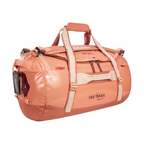 Image of Tatonka Barrel 45L Waterproof Travel Bag with Backpack Function, Large Opening, Padded Base and Lockable Zip, Apricot, 45 L, Durable Travel Bag with stowable Backpack Shoulder Straps, Apricot, 45 L,