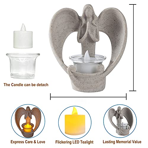 Angel Memorial Gifts, Bereavement Gifts Angel Statue Tealight Candle Holder Sympathy Gift For Loss Of Loved One Remembrance Funeral Grief Gift In Memory Of Loss Condolence Gifts #TOP3