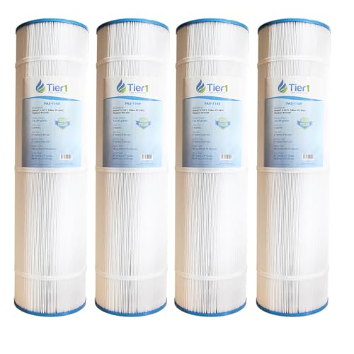 Tier1 Pool & Spa Filter Cartridge 4-pk | Replacement for Pentair Clean & Clear Plus 420, 178584, Unicel C-7471, FC-1977, Pleatco PCC105 and More | 105 sq ft Pleated Fabric Filter Media