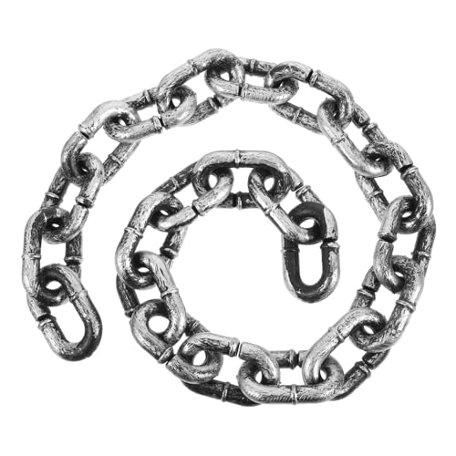 Vaguelly - Vaguelly Halloween Fake Iron Chain Prop Realistic Prison Chains Effortless Integration for Costume Party and Themed Restaurant