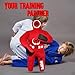 Bestzo Kids MMA Grappling Dummy - Unfilled Canvas Wrestling & BJJ Training Partner for Karate, Judo & Boxing (48-Inch)