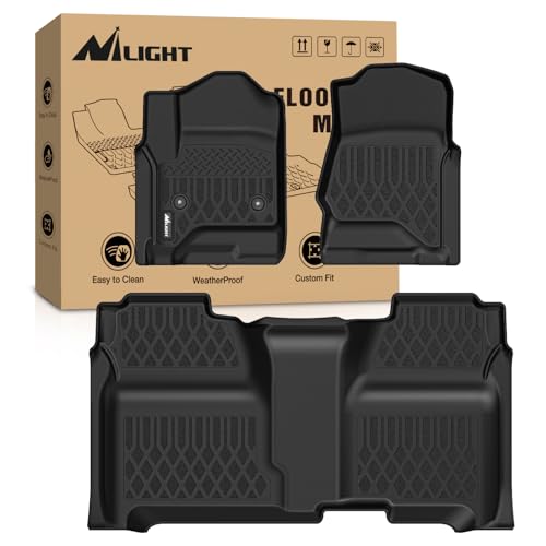Image of Nilight Floor Mat for Chevy Silverado GMC Sierra 1500 Crew Cab 2014-2018