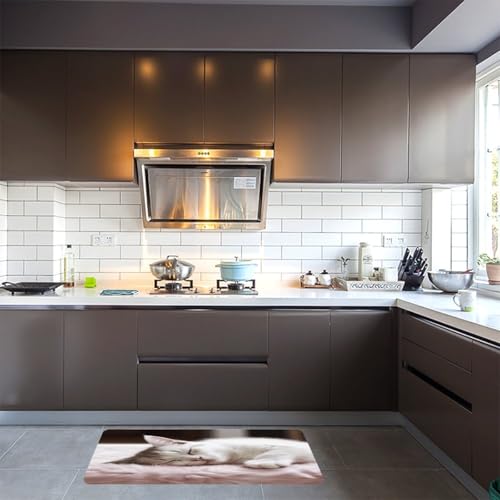 Alfombra de cocina lavable y antideslizante de 45 x 120 cm para un suelo seguro 5