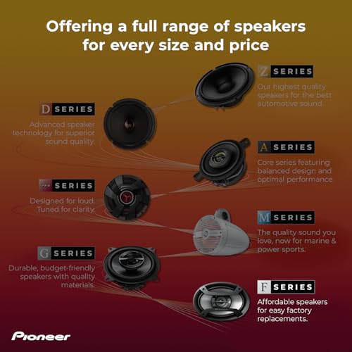 Image of Pioneer TS-F6935R 3-Way Coaxial Car Audio Speakers - 6' x 9' Passive Car Speakers (Pair), 230 W Max Power, Black and Silver