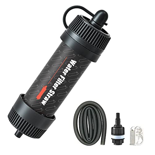 Water Filter Straw Outdoor Portable Water Purifier Survival Gear for Camping Hiking Backpacking