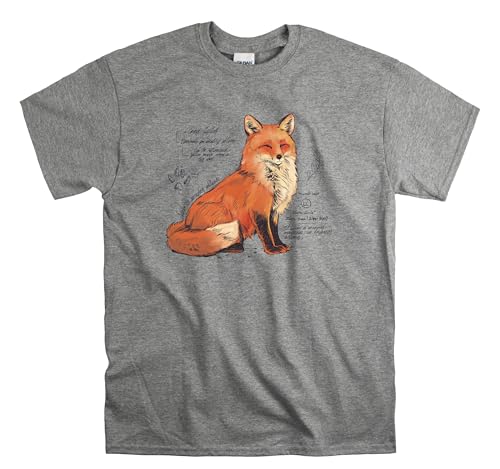 Bild: Fox Anatomy Offizielles T-Shirt f�r Herren und Damen, Unisex, Grau - Sport Grey, S f�r 9,19 EUR  bei Amazon