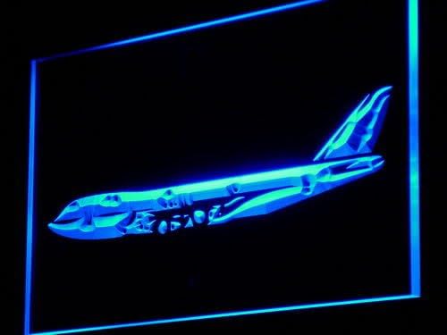 ADVPRO m004-b Aeroplane Services Shop Display Neon Sign
