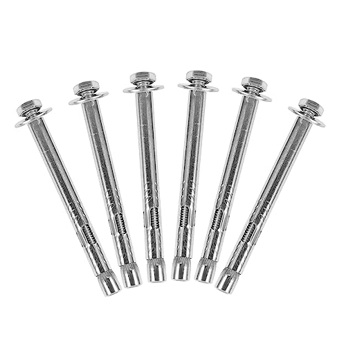 HOMOCONO 6-Pack Stainless Steel Expansion Bolts Nut Expansion Sleeve Anchor Bolt for Drywall