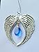 Ashes Infused Glass Handmade Christmas Tree Ornament Angel Wings Cremation Ash Memorial Urn Sympathy Gift
