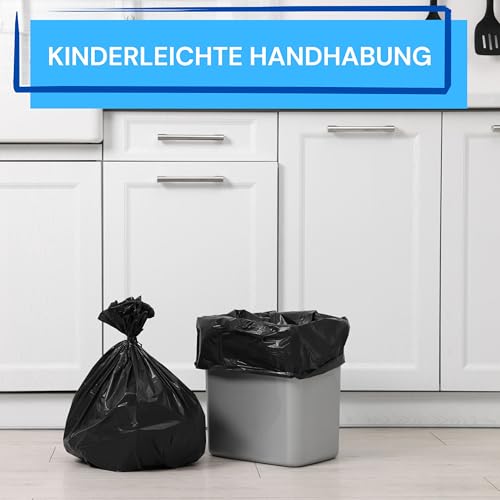 Vani Mülleimer (10 Liter) - Abfalleimer mit Schwingdeckel für Küche und Bad - Abfallbehälter - 19 x 25 x 37,5 cm – Bild 6