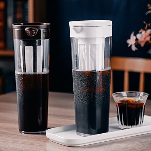 MOMOTOU 1100 ml macchina per caffè freddo macchina per il caffè freddo resistente al calore gocciolatoio pentole… - immagine 7