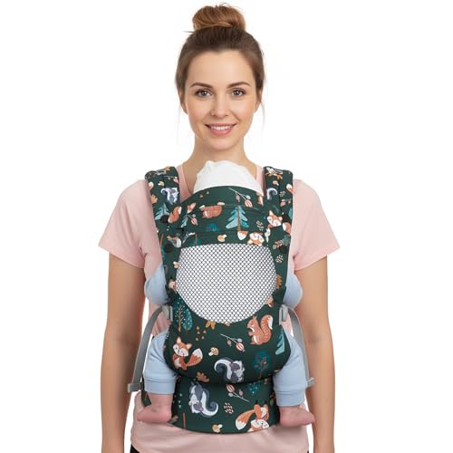 YooxArmor Mochila Portabebés,Ergonómico Portabebé Adapt para Recién 3 a 36 Meses Nacidos Desde el Nacimiento,Ajustable Cómodo y ligero, para Bebés de 3 a 30 kg