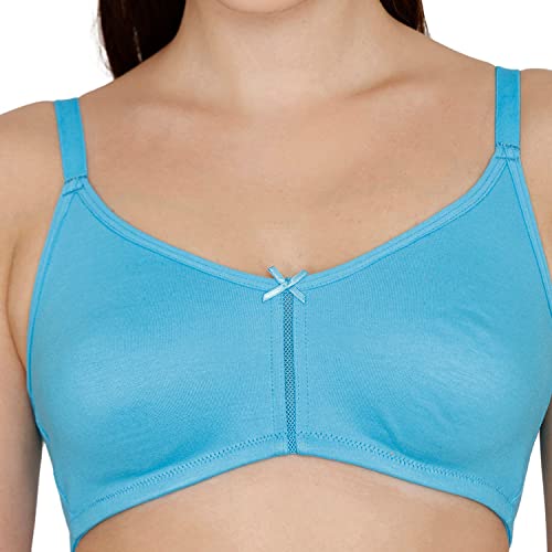 Image of Zivame for Women Polyester Cotton Non Padded Wired Casual 3 /4Th Coverage T-Shirt Bra (ZI1882COREPYELW0038C Yellow 38C)