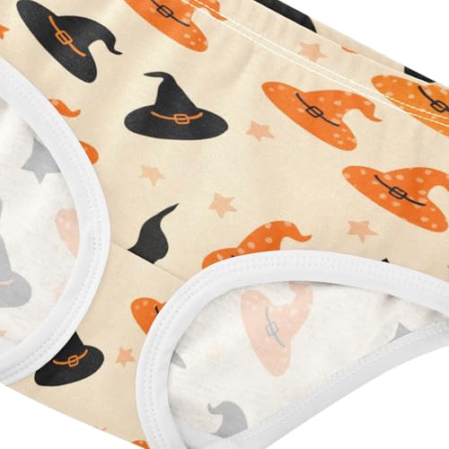 Girls' Underwear Halloween Witch Star Yellow Toddle Brief Panties 23035944