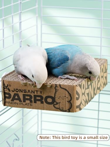 Image of 7.3 Inch Paper Bird Toys, Bird Platform, Parrot Toy, Help Birds Clean Beak, Release Stress, Reduce Boredom - Suitable for Budgie, Cockatiel, Lovebird, and Other Small to Medium-Sized Pet Birds