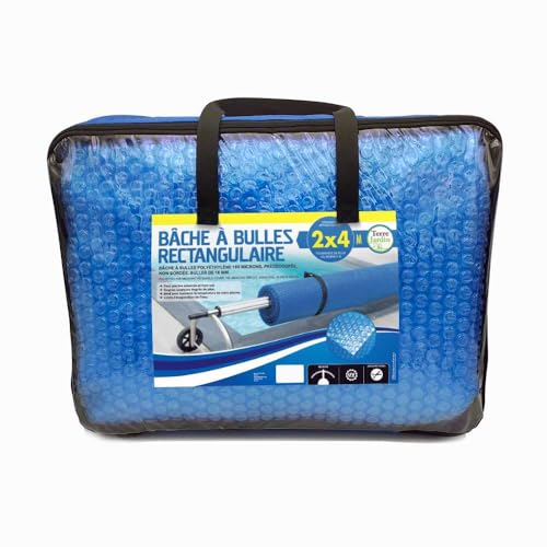 Bâche à Bulles Piscine rectangulaire 180 microns - 7 x 4 - Bleu