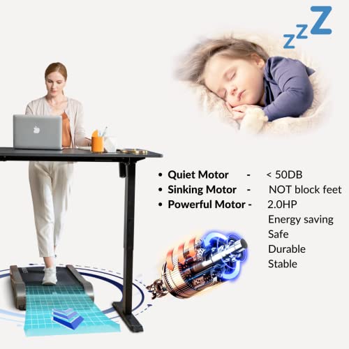 Egofit Walker Pro M1 – Compact 5% Incline Under-Desk Treadmill with App Control — view 9