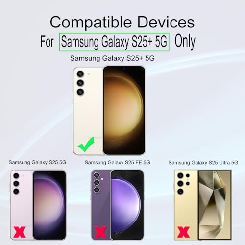 Image of Ibywind Screen Protector For Samsung Galaxy S25+ 5G 6.7 inch(2 Pack),9H Hardness Tempered Glass,With 1Pc Camera Lens Protector,1Pc Back Carbon Fiber Film,Easy to Install