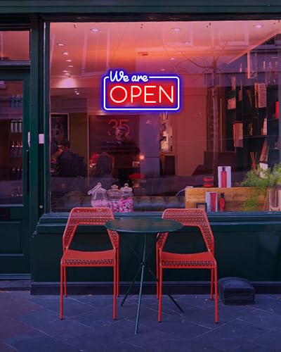Image of Professional Custom Outdoor Neon Sign for Business, Large IP67 Waterproof Personalized LED Neon Lights, Customizable Logo Light Up Signs for Commerce Office Shop Store Food Trucks Bar Party Wedding
